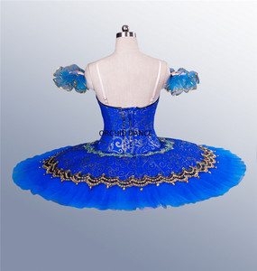 Costume de <span class=keywords><strong>tutu</strong></span> de ballet professionnel <span class=keywords><strong>pas</strong></span> <span class=keywords><strong>cher</strong></span> à 12 couches pour filles et adultes, bleu oiseau - Product Image 3