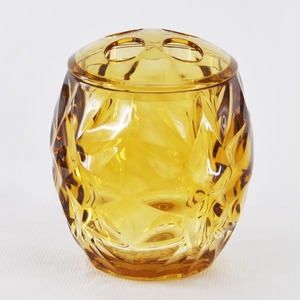 Amarillo patrón de diamante brillante accesorio de baño conjunto - Product Image 3