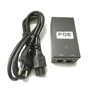 אבטחת CCTV 10/100Mbps 48V 0.32A 15W POE מתאם מזרק כוח Ethernet כוח עבור אלחוטי AP נקודה חמה IP מצלמה