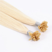 Extensiones de Cabello con Punta Plana 100% Originales al por Mayor, Extensiones de Cabello Remy Europeo de Doble Trama, Extensiones de Cabello con Cutícula de Alta Calidad