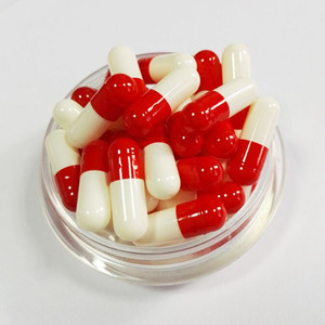 Rood en wit maat 1 lege geregistreerd gelatine harde capsules