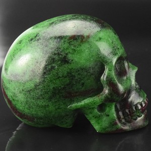 Commercio all'ingrosso di Cristallo Di Quarzo di <span class=keywords><strong>Roccia</strong></span> Naturale Epidoto Intaglio Del Cranio - Product Image 4