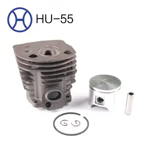 Produsen Profesional Penjualan Panas 46 Mm Hu55 Gergaji Mesin Silinder Piston Kit Taman Alat Spare Part Hairun