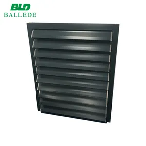 Vertical/Horizontal security system aluminum fire rated louvers