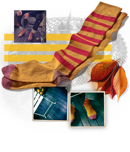 Personnaliser Logo fantaisie hommes rayures colorées éponge chaude pieds Fuzzy genou haute lourd laine chaussettes - Product Image 1
