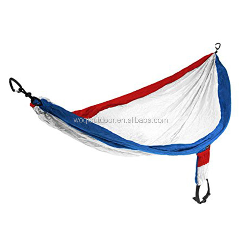 Woqi оптовая продажа, портативный гамак для кемпинга-100% Ripstop, парашют, нейлоновый уличный гамак с ремнями и карабинами