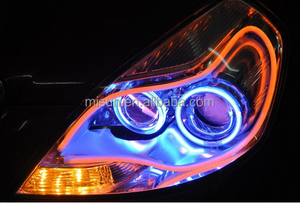 LEDデイタイムランニングライトターンシグナルエンジェルアイズ30cm 45cm 60cm LEDライトカーデコレートDllフレキシブルチューブストリップ用 - Product Image 4