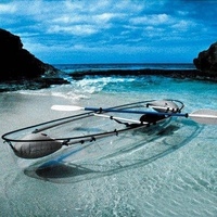 Barco de caiaque transparente com fundo limpo caiaque barato da china