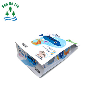 Fondo plano caja bolsa ocho lado sello bolsa de comida para mascotas - Product Image 1