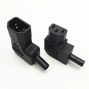 C13 Cắm Đồng Rắn Pin C14 Ổ Cắm C13 Để C14 Adapter Nối Góc 90 Độ Nối