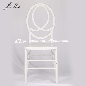 Chaises de mariage empilables, 3 pièces, chaises blanches en bois, Phoenix, Royal - Product Image 5