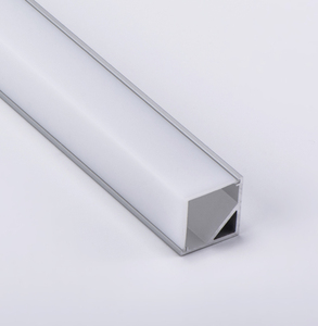 Profilé en aluminium pour bande LED 5050, éclairage élégant de 10 mm de large, angle droit à 45 degrés, coin en aluminium, profilé de finition pour carrelage - Product Image 2