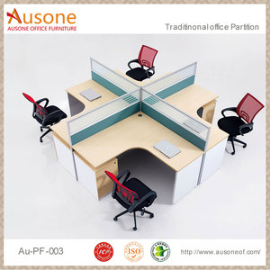 Diseño Moderno de Muebles de Oficina para Centro de Llamadas, Diseño de Cubículo de Oficina para Centro de Llamadas de 6 Asientos - Product Image 3