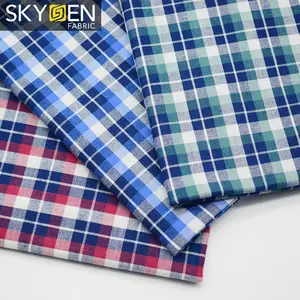 Casual Fashion 100% Cotton Yarn Dyed Gingham Fabric for Shirting