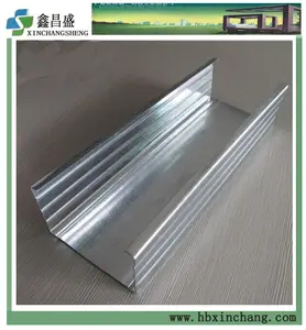 C stud steel profile for gypsum board wall partition system