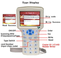 RFID NFC carte IC ID copieur lecteur graveur duplicateur programmeur 10 fréquence pour IC cartes d'identité étiquettes 13.56MHz en anglais