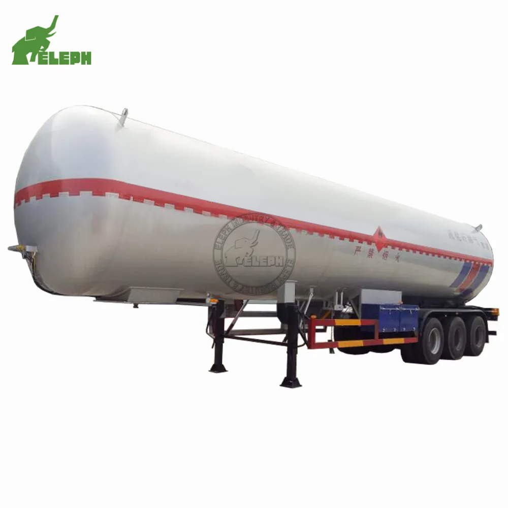 Watervrij Ammoniak Lpg Semi Trailer Road Tanker Transport Gas Tank Oplegger Voor Verkoop Met Beste Kwaliteit