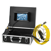 Cámara de Inspección de Tuberías de 1000TVL con Lente de 23 mm, Endoscopio Industrial con Pantalla LCD de 7 Pulgadas y Cable de 20 m, Sistema de Cámara de Inspección de Drenajes y Alcantarillado