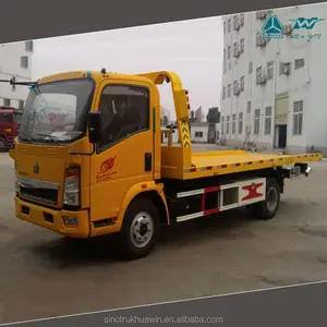 SINOTRUK HOWO 4x2 barato médio duty 5 ton caminhão de recuperação de reboque de mesa para venda
