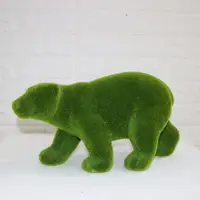 Home Decorative Shaped Moss Bear Sculpture, Animals