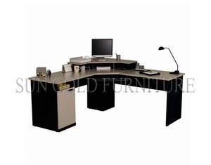 Meubles de bureau à domicile design moderne en forme de L coin en bois bureau <span class=keywords><strong>d</strong></span>'ordinateur (SZ-OD553) - Product Image 4