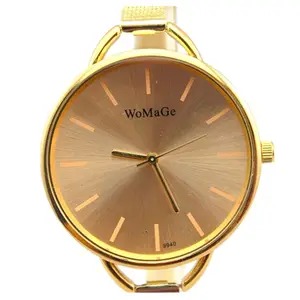 cheap fashion women's wristwatches hot sales gold watches ladies Fashion design high quality brand womage gold watch
