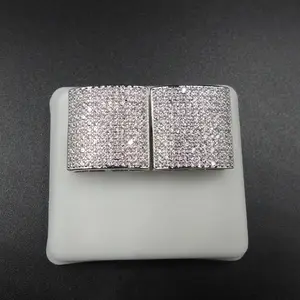 DUYIZHAO Neueste Schöne Hip Hop Style Iced out Shining Diamond CZ Ohrringe Bling Schmuck für Männer