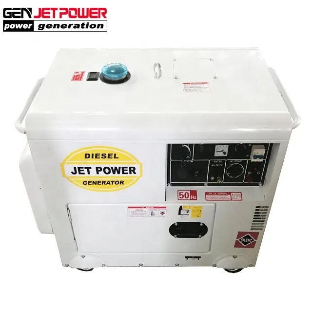 5.5kVA ar Refrigerado Gerador Diesel Silencioso Portátil em estoque (JDE8500SE)