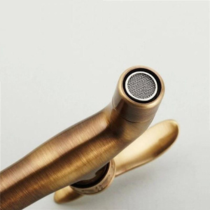 Fapully Treo Tường Wasserhahn Garten Antik Brass Vòi Rửa Đơn Nước Lạnh Vòi Ngoài Trời - Product Image 4