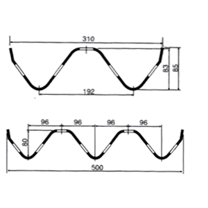 Machine de traçage de garde-corps universel, garde-corps d'autoroute de haute qualité à deux/trois vagues - Product Image 1