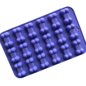 150 stock di fabbrica stampo per torta in silicone con osso shape18 cavità Bakeware torta cottura a forma di osso di cane stampo in silicone vassoio per caramelle in resina - Product Image 3