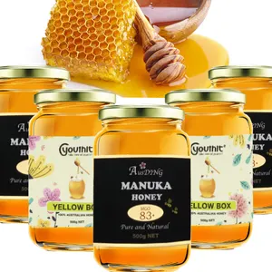 Finitura opaca Adesivo Lamina D'oro Stampata Honey Jar Etichette di Confezionamento