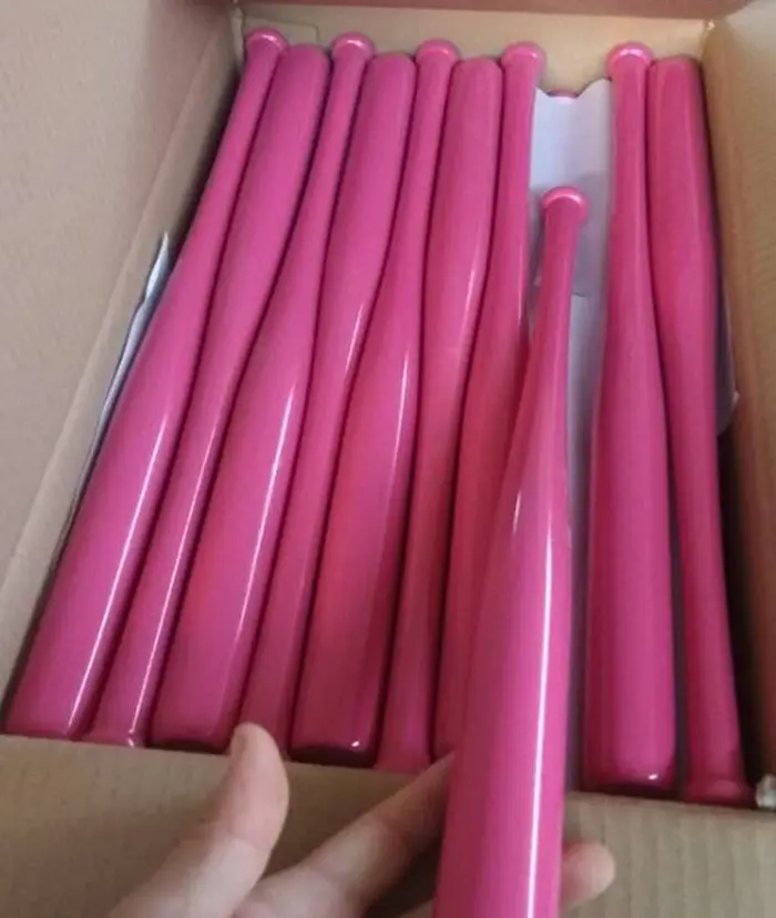 Cina il più grande produttore di commercio all'ingrosso di colore rosa mini mazze da baseball di faggio, acero, legno di betulla materiale