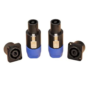 Luidsprekeronderdelen Component Kabel Stekker Conector Nl4 Connector 4 Pins Socket Luidspreker Connectors Speakon