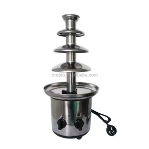 4 layer tier 170W stainless steel Chocolate fondue fountain with CE