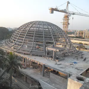 Prefabrik güvenli polikarbonat/cam Skylight Dome çatı