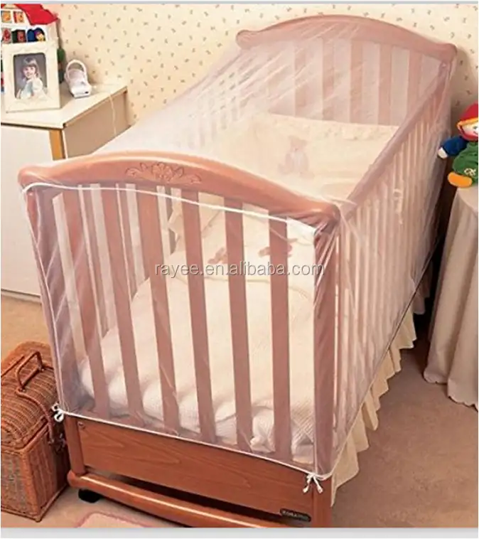 Tasarlanmış bebek yatak cibinlik, bebek beşik cibinlik, bebek karyolası cibinlik