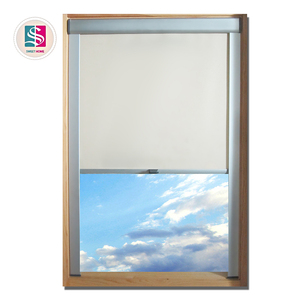 Cortina de ventana de techo con tragaluz de diseño clásico, rieles de PVC plegables, edulcorante de plástico Horizontal moderno, Rodante, SHRB0003 - Product Image 1