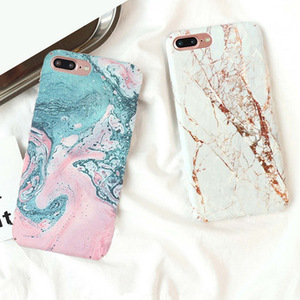 Venta caliente dropshipping nuevo patrón de mármol plástico duro caso del teléfono móvil para el iPhone 6 S 7 8 más X - Product Image 1