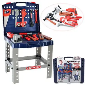 68 חתיכה ילדים צעצוע Workbench W מציאותי כלים מקדחה חשמלית עבור בניית סדנת כלי ספסל גזע חינוכיים לשחק