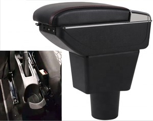 กล่องคอนโซลหนังหรู DAIAO สำหรับ Suzuki Brio/<span class=keywords><strong>Mobilio</strong></span>/<span class=keywords><strong>BRV</strong></span>/Ignis พร้อมที่ชาร์จ USB และที่วางแก้ว กล่องเก็บของที่วางแขน - Product Image 3