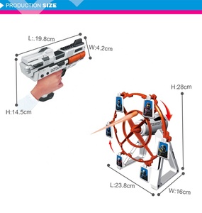 Moulin à vent cible jeu de tir pistolet avec musique fonction - Product Image 5