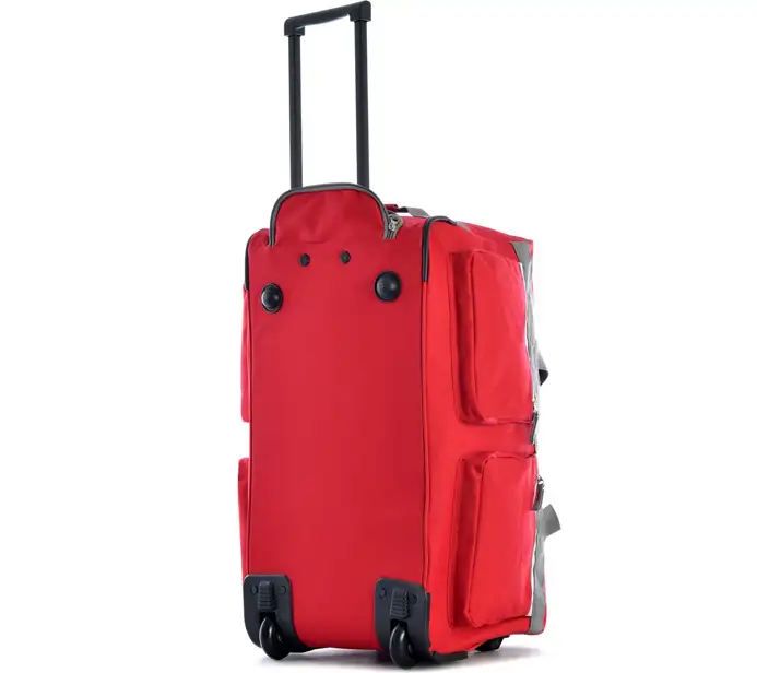 Bag Trolley Wheel Luggage Rolling Duffel Bag Travel Set Suitcase Trolley Carry On Wheel Royal Red Luggage