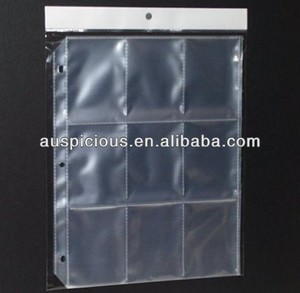 Carte PP <span class=keywords><strong>transparente</strong></span>, 9 poches, 11 trous, perforés carte de page, album - Product Image 3