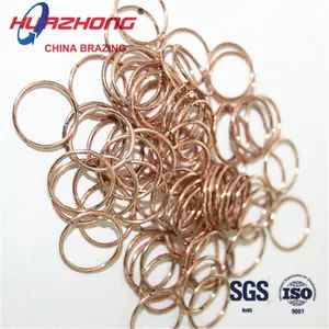 Silver Brazing แหวน Phos - ทองแดงรอบแหวนเชื่อมโลหะผสมสำหรับ Air - condition HVAC ฟิลเลอร์โลหะบัดกรี O แหวน BCuP-3
