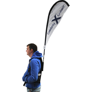 Bandiera Personalizzata in Vinile di Alta Qualità 40x125cm, Stampa UV per Esterni, Stile Aziendale per Pubblicità e Fiere GASSER - Product Image 3