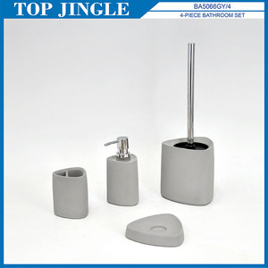 Ensembles de salle de bains d'accessoires de pierre rouge de ciment de Offre Spéciale - Product Image 5