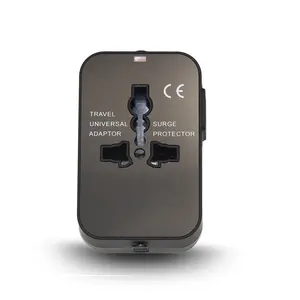 Uluslararası duvar şarj cihazı AC tak iki USB adaptörü evrensel seyahat güç adaptörü