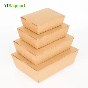 YTBagmart 环保微波食品储存容器一次性午餐盒带盖