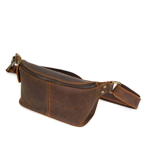 Sac en cuir véritable pour homme, élastique, de grande capacité, style Vintage, ceinture, <span class=keywords><strong>pochette</strong></span> à la taille, en stock - Product Image 5
